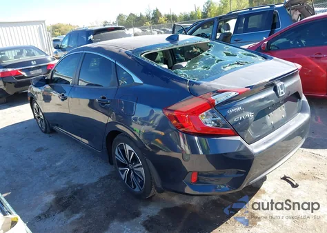 2018 Honda Civic Ex-L from USA, damaged, VIN JHMFC1F71JX032135